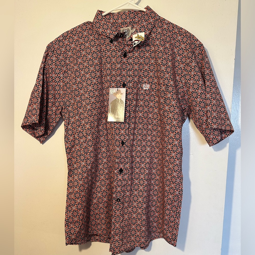 NEW Boys XXL Cinch short sleeve button up shirt